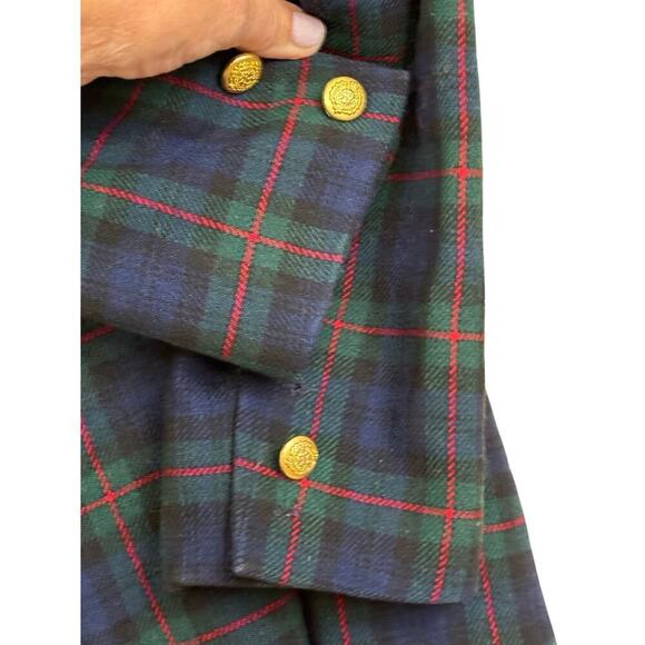 Pendleton argyle Tartan plaid blazer, 4P, academia, preppy, vintage 90s - Picture 3 of 4